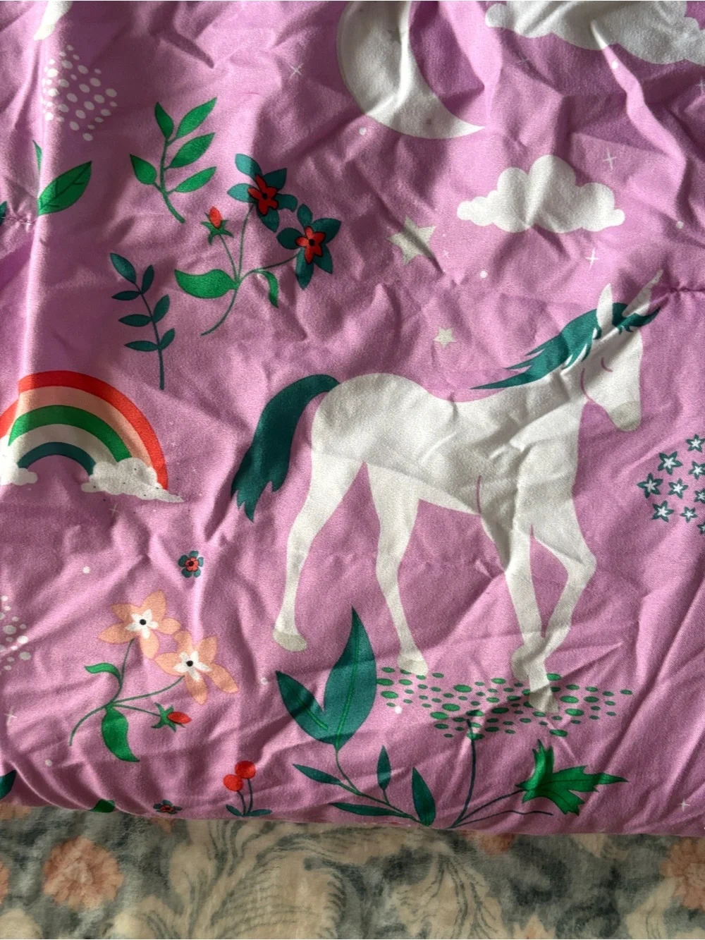 Pillowfort purple unicorn comforter set for twin bed